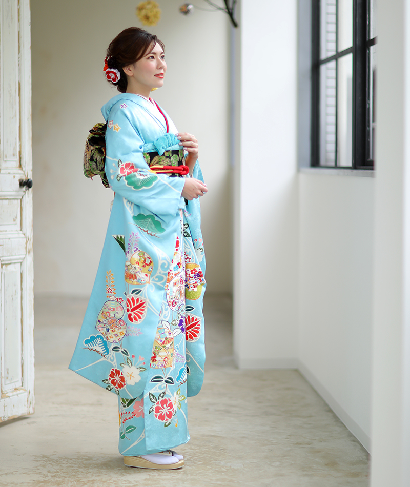 振袖コレクション - 京友禅 松葵桜
